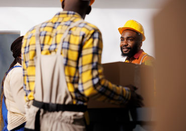 We carefully handle the valueable goods